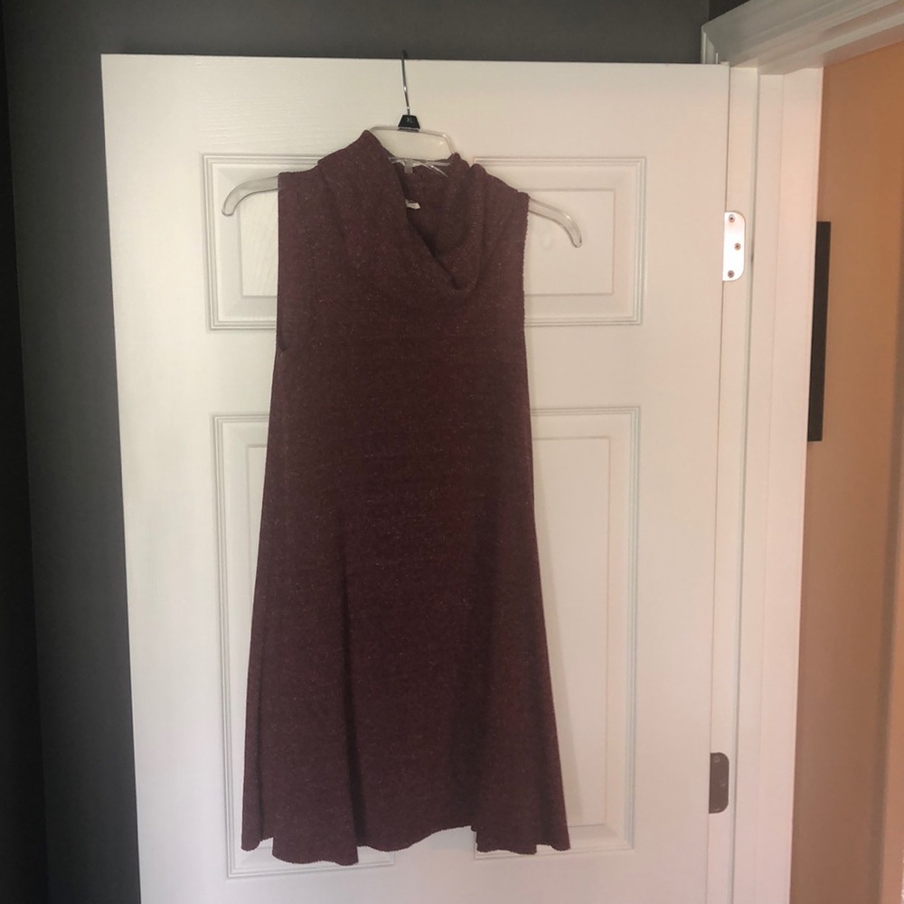 Cow neck dress